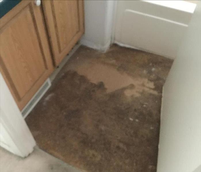 bathroom floor removed